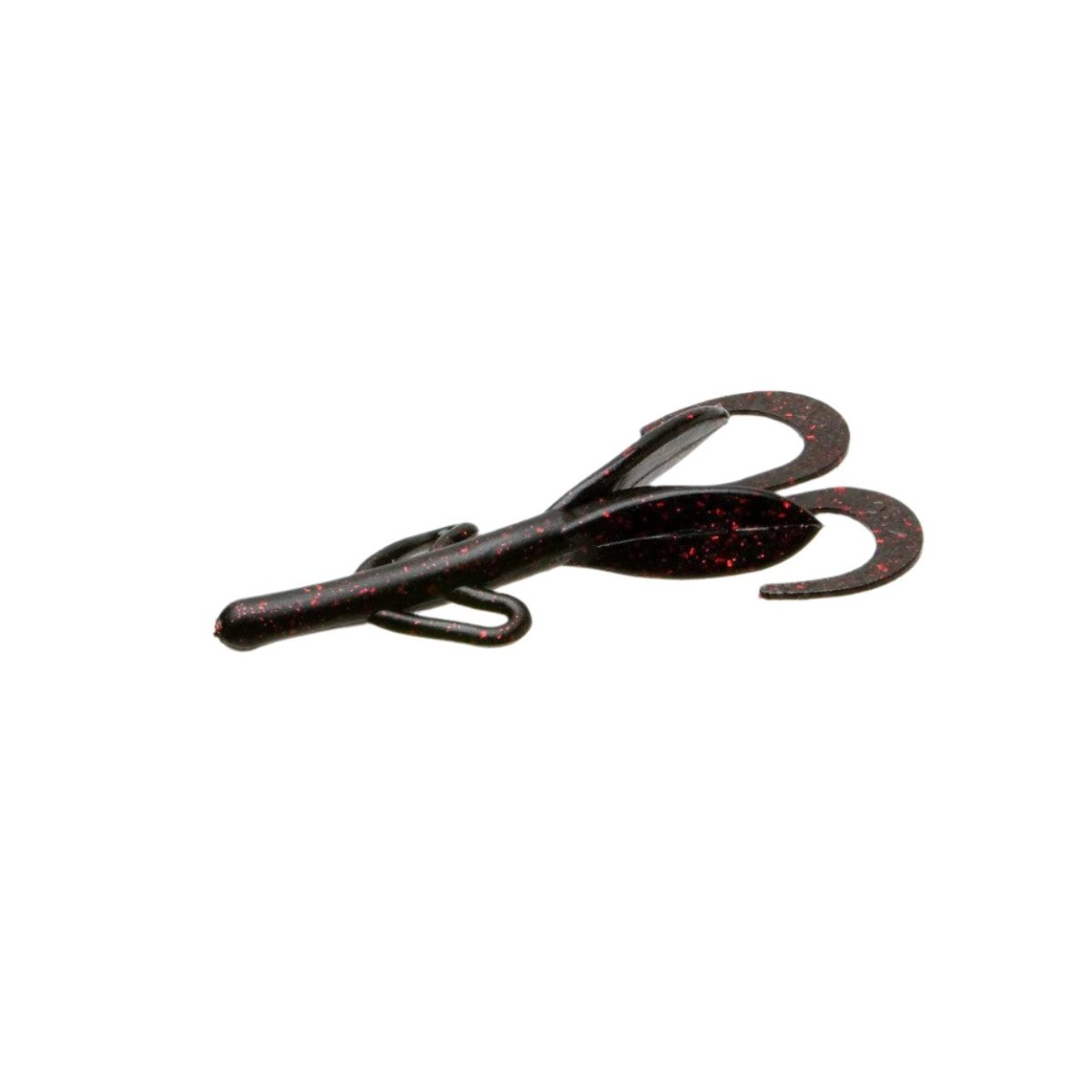 brush hog lures fishing tackle wholesale Black Red Glitter